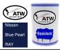 Preview: Nissan, Blue Pearl, RAY: 500ml Lackdose, von ATW Autoteile West.